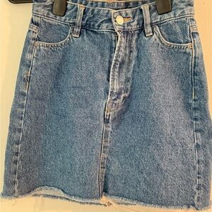 H&M Blue Denim A-Line Skirt